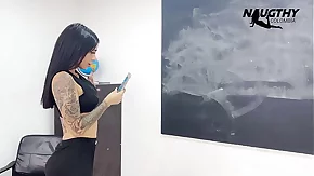 Beautiful teacher records a porn video in the classroom
